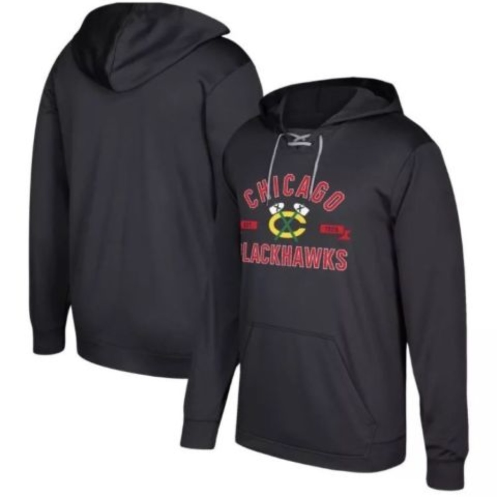NEW SMALL Adidas Chicago Blackhawks Hockey Hoodie